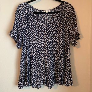 beachlunchlounge Floral Smock Shirt